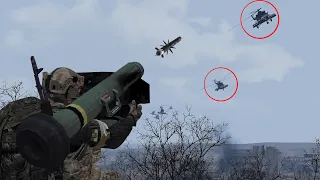 Russian Helicopter was shot down by a direct hit from AT Launcher | ARMA 3: Milsim Gameplay