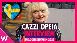 Cazzi Opeia – “I Can't Get Enough” | Melodifestivalen 2022 Interview after Jury Final in Stockholm