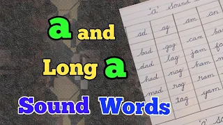 'A' sound words | Long 'A' Sound words | Learn with Ilak |