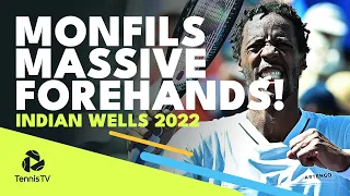 Three MONSTER Gael Monfils Forehands vs Medvedev! | Indian Wells 2022