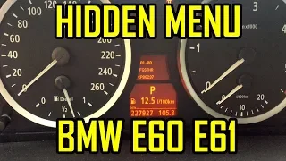 BMW E60 E61 Hidden Menu All Codes