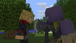 Minecraft Animation: Thor Vs Thanos infinity war