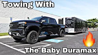 Towing With A Lifted New Chevy Silverado 1500 Duramax Diesel || Is This Better Than Ford And RAM?