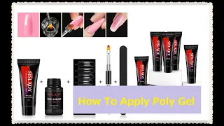 How to apply the poly gel nail     __sislady