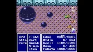 Final Fantasy IV Speedrun - CPU with leveled Edge