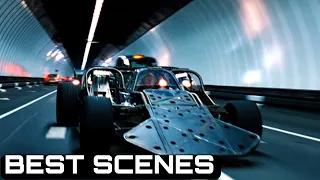 Flip car tunnel chase ( Telugu) | fast & furious 6 | Best hollywood scenes