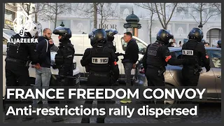 France: Police fire tear gas to stop advance of ‘Freedom Convoy’