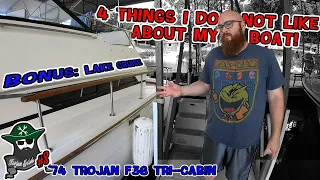 Trojan #8: Four things the CAR WIZARD really dislikes about his yacht! Finally a lake cruise too!