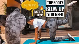 Top BOOTY BURST GLUTE FOCUS  Exercises(Real Results)~Grow THICK CURVY BOOTY At Home-Knee Friendly