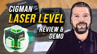 CIGMAN Laser Level Self Leveling 3x360 Review and Demo
