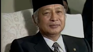 Cuts of Arrival Ceremony for President Soeharto of Indonesia on October 12, 1982