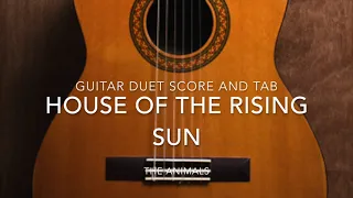 House of The Rising Sun (Guitar Duet Score and TAB)