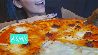 ASMR | FINALLY PIZZA! | HAPPY MUK | CHEESY BREAD WITH MUSHROOM | SPICY | EATING SOUNDS