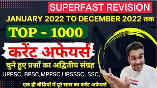 uppsc 2023 pcs j ro aro beo bpsc january to december 2022 last 12 month current affairs PAPA VIDEO
