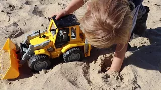 Unboxing Toys Review!  Backhoe Loader by Driven