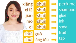 Everyday Chinese words made with character 水 shui (water)