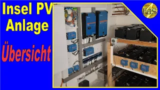 PV Insel Anlage mit Speicher /System Übersicht / Victron Multiplus II / Notstrom für Blackout