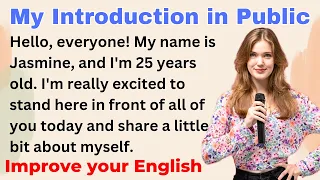 Introduction in Public | Improve your English | Speak Fluently  | Level 1 | Shadowing Method