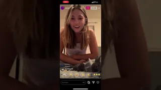 Kenzie Ziegler Gets new bunnies Instagram Live | 10/8/20