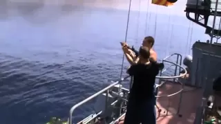 Обстрел пиратского судна в Аденском заливе ВМФ РФ