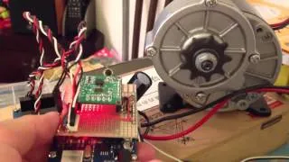 250W 24V DC motor driving test with IMU