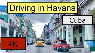 Driving in Havana, Cuba, La Habana 4K UHD