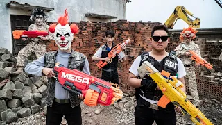 LTT Films : Silver Flash S.E.A.l X Nerf Guns Fight Rocket Mask Sweep Criminal Gang Betrayed Team