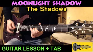 MOONLIGHT SHADOW The Shadows GUITAR LESSON | TAB | COVER | TUTORIAL | HOW TO PLAY