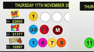 NLCB Online Draws Thursday 17th November 2022