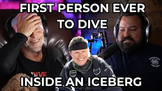 FIRST PERSON EVER TO DIVE INSIDE AN ICEBERG