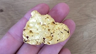 3.8oz MONSTER GOLD NUGGET Metal Detecting VIC with GPZ7000.