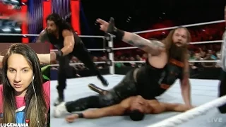 WWE Raw 4/11/16 Bray Roman vs League of Nations