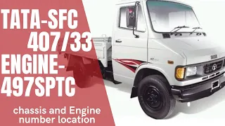 TATA SFC 407/31 Chassis and Engine number location