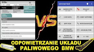 ISTA+ vs Bimmer-Tool  /  ODPOWIETRZANIE UKŁADU PALIWOWEGO BMW - ISTA #2