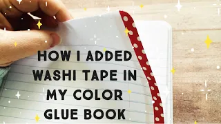 How I add Washi Tape • Color Glue Book Play #magazinecollage #colorgluebook #gluebook #paper #art