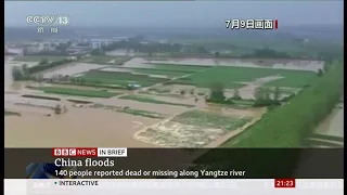 Weather Events 2020 - Floods along the Yangtze River (China) - BBC - 10th July 2020