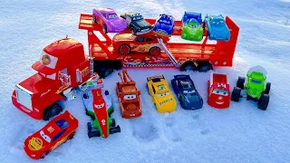 Lightning Mcqueen Toys : Mcqueen, Jackson Storm, Cruz Ramirez, Tow Mater, Ivy  #lightningmcqueen