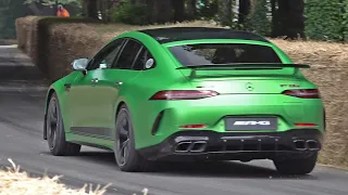843HP Mercedes-AMG GT 63 S E-Performance - Acceleration Sounds, Fly By's @ Goodwood FOS!