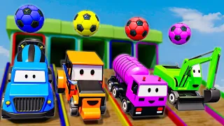 Five Little Monkeys + More Baby Songs | Construction Vehicles Racing | Kids Song & Nursery Rhymes