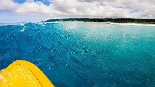 DEEP Blue & Light Offshore | Ideal Conditions on the North Shore | RAW POV