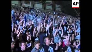 Butler University fans watched the NCAA Championship game Monday at Butler''s home arena, Hinkle Fie