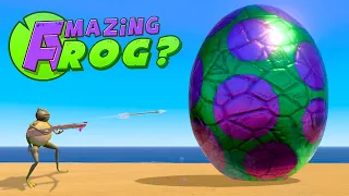 NEW GIANT EASTER EGGS! WHAT'S INSIDE? - Amazing Frog - Part 194 | Pungence