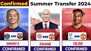 🚨 ALL CONFIRMED TRANSFER SUMMER 2024, ⏳️ Simon's to Barcelona 🤯, Zidane to United 🔥, Olise to Uni ✅️