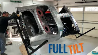 We Built a Homemade Rotisserie for the Trans AM! - DIY Tilt, Roll, Tip Over, Car Jig