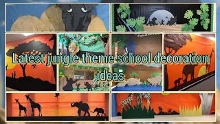 50 latest jungle theme school decoration ideas//safari theme school decore//party decore