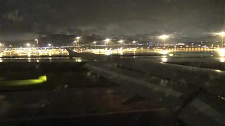 Air France Airbus A320 - Night View Landing | Athens Intl Airport [4K]