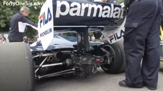 Nelson Piquet on the mighty Brabham BT52 F1 car