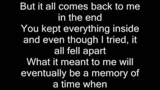 In the end - Linkin Park (with lyrics)