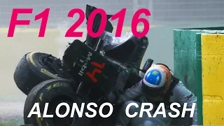 Fernando Alonso Crash / F1 2016 melbourne