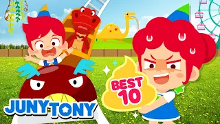 🏆 JUNYTONY BEST Kids Songs | Underground Animals, Five Little Dino Eggs | Kids Songs | JunyTony